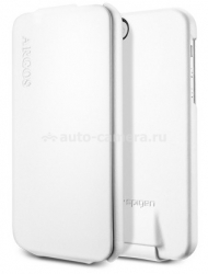 Кожаный чехол для iPhone 5 / 5S SGP Leather Case Argos, цвет white (SGP09599)