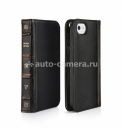 Кожаный чехол для iPhone 5 / 5S Twelve South BookBook, цвет classic black (12-1233)