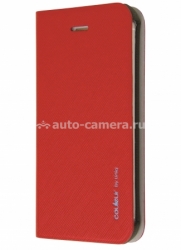 Кожаный чехол для iPhone 5 / 5S Uniq CouleurKrizy Rouge , цвет red (IP5LIS-COLRED)