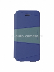 Кожаный чехол для iPhone 5 / 5S Uniq Mediterran Wave, цвет blue (IP5DAP-PORBLU)