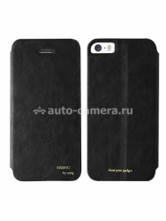 Кожаный чехол для iPhone 5 / 5S Uniq Muse, цвет Black (IP5SGAR-MUSBLK)