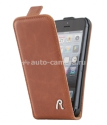 Кожаный чехол для iPhone 5 / 5S Vintage Flip, цвет Cognac (133REF585.15)