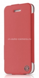 Кожаный чехол для iPhone 5C Itskins Plume Artificial, цвет Red/Black (APNP-PLUME-RDBK)