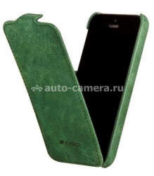 Кожаный чехол для iPhone 5C Melkco Leather Case Craft Limited Edition Prime Dotta, цвет Classic Vintage Green
