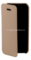 Кожаный чехол для iPhone 5C Melkco Leather Case Face Cover Book Type, цвет white
