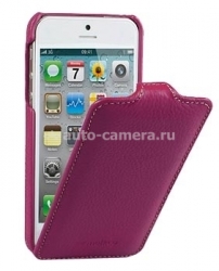 Кожаный чехол для iPhone 5C Melkco Leather Case Jacka Type, цвет Purple LC
