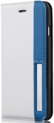 Кожаный чехол для iPhone 6 Aston Martin Racing Folio Case, цвет White/Blue (TDFCIPH6A028)