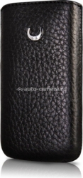 Кожаный чехол для Nokia 5800 BeyzaCases Retro Super Slim Strap, цвет flo black (BZ06359)