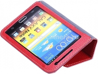 Кожаный чехол для Samsung Galaxy Note i9220 Yoobao Executive Leather Case, цвет красный