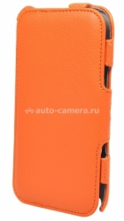 Кожаный чехол для Samsung Galaxy Note II (N7100) Optima Case, цвет orange (op-N2-or)