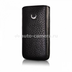 Кожаный чехол для Samsung Galaxy S2 (i9100) Beyzacases Retro Strap, цвет flo black (BZ20447)