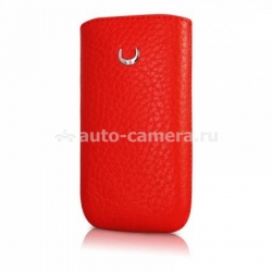 Кожаный чехол для Samsung Galaxy S2 (i9100) Beyzacases Retro Strap, цвет flo red (BZ20720)