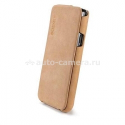 Кожаный чехол для Samsung Galaxy S2 (i9100) SGP Argos Vintage, цвет коричневый (SGP07734)