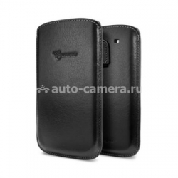 Кожаный чехол для Samsung Galaxy S3 Crumena Leather Pouch, цвет black (SGP09180)