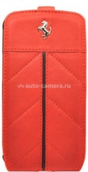 Кожаный чехол для Samsung Galaxy S3 (i9300) Ferrari Flip California, цвет красный (FECFFLGS3R)