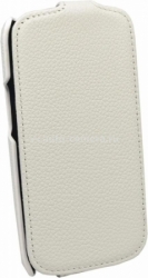 Кожаный чехол для Samsung Galaxy S3 (i9300) Optima Case, цвет white (op-gs3-wht)