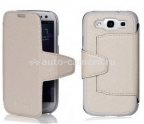 Кожаный чехол для Samsung Galaxy S3 (i9300) Yoobao Executive Leather Case, цвет белый