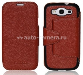Кожаный чехол для Samsung Galaxy S3 (i9300) Yoobao Executive Leather Case, цвет коричневый