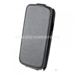 Кожаный чехол для Samsung Galaxy S3 Optima Case, цвет черный (op-gs3-bk)