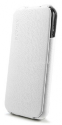 Кожаный чехол для Samsung Galaxy S3 SGP Leather Case Argos Series, цвет белый (SGP09265)