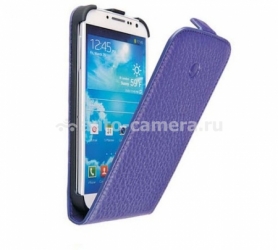 Кожаный чехол для Samsung Galaxy S4 (i9500) Beyza MF-Series Flip, цвет zedon purple (BZ25466)
