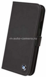 Кожаный чехол для Samsung Galaxy S4 (i9500) BMW Signature Booktype, цвет Black (BMFLHS4LB)
