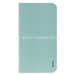 Кожаный чехол для Samsung Galaxy S4 (i9500) Ozaki Slim folio case, цвет Sky Blue (OC740SY)