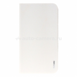 Кожаный чехол для Samsung Galaxy S4 (i9500) Ozaki Slim folio case, цвет White (OC740WH)