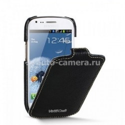 Кожаный чехол для Samsung Galaxy SIII Vetti Craft Slimflip Normal Series, цвет black lychee (SGY93SFNS110101)