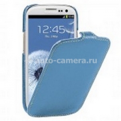 Кожаный чехол для Samsung Galaxy SIII Vetti Craft Slimflip Normal Series, цвет blue lychee (SGY93SFNS110102)
