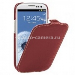 Кожаный чехол для Samsung Galaxy SIII Vetti Craft Slimflip Normal Series, цвет red lychee (SGY93SFNS110109)