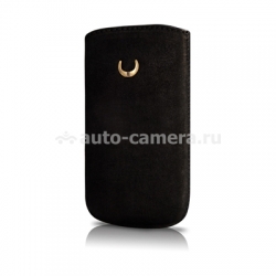 Кожаный чехол для Samsung S5230 Beyzacases Star Retro Super Slim Strap Vertical Case, цвет vintage black (BZ10554)