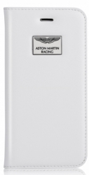 Кожаный чехол-книжка для iPhone 6 Aston Martin Racing folio, цвет White (FCIPH6C001B)