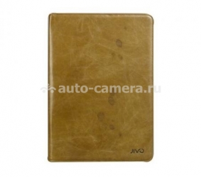 Кожаный чехол-книжка для Macbook Air 11" Jivo Executive Leather Zipper Case, цвет tan (JI-1255)