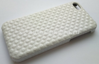 Кожаный чехол на заднюю крышку iPhone 5 / 5S SAYOO Grid, цвет white