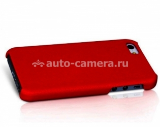 Кожаный чехол на заднюю крышку iPhone 5 / 5S SAYOO Leather Beaty, цвет dark red