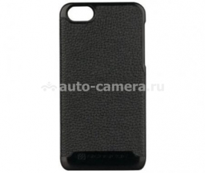 Кожаный чехол на заднюю крышку iPhone 5 / 5S Scosche rawHIDE Leather Case, цвет black (IP5LBK)