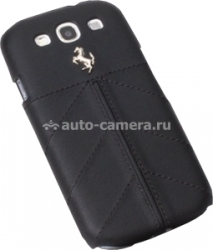 Кожаный чехол на заднюю крышку Samsung Galaxy S3 (i9300) Ferrari Hard California, цвет черный (FECFGS3FB)