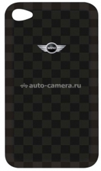 Кожаный чехол-накладка для iPhone 4 и iPhone 4S Mini Hard Leather, цвет черный (MNHUP4SQBL)
