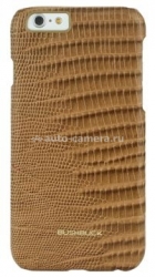 Кожаный чехол-накладка для iPhone 6 Bushbuck Lizard Genuine Leather Case, цвет Khaki (IP6LZKI)
