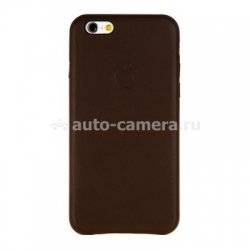 Кожаный чехол-накладка для iPhone 6 Leather Snap Cover, цвет brown