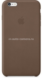 Кожаный чехол-накладка для iPhone 6 Plus Apple, цвет brown (MGQR2)