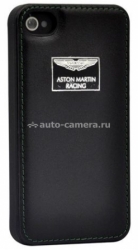 Кожаный чехол-накладка iPhone 4 / 4S Aston Martin Racing Back Case, цвет Black (BCIPH4001A)