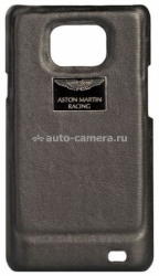 Кожаный чехол-накладка на заднюю крышку Samsung Galaxy S2 (i9100) Aston Martin Racing, цвет black (BCISAM91001A)