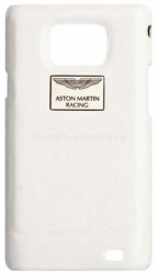 Кожаный чехол-накладка на заднюю крышку Samsung Galaxy S2 (i9100) Aston Martin Racing, цвет white (BCISAM91001B)