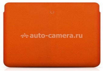 Кожаный чехол-папка для Macbook Air 11" BeyzaCases Retro Slim Lateral, цвет orange (BZ19052)