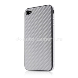Наклейка на iPhone 4 и 4S Belkin Finish, цвет серый карбон (F8Z897CWC01)