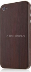 Наклейка на iPhone 4 и 4S Belkin Finish, цвет темное дерево (F8Z893CWC00)