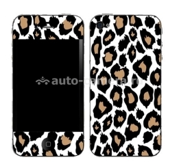 Наклейка на iPhone 4 и 4S skinSkit, леопард