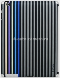 Наклейка на заднюю крышку iPad 3 и iPad 4 id America Cushi Stripe Chic, цвет черный (CSI-201-BLK)